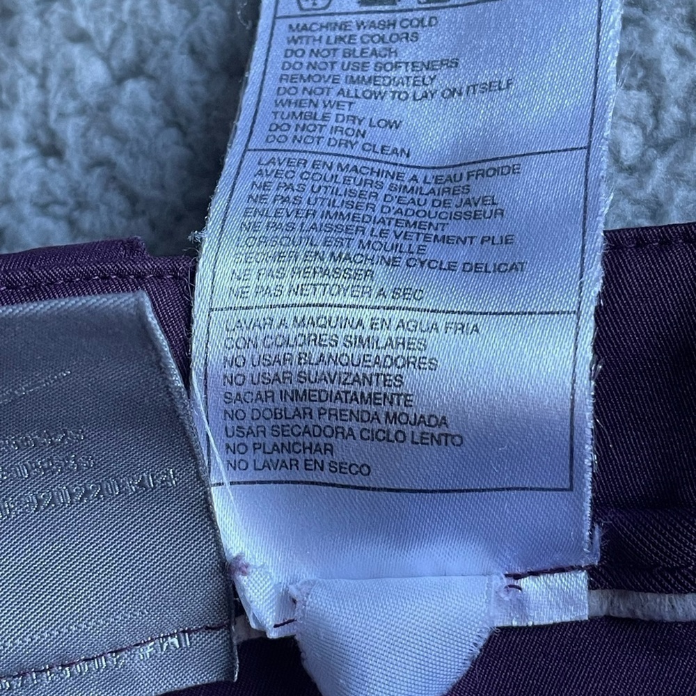 Nike Pant‎ Women's L(12-14) Straight leg, zipped pockets/slits bottom purple,VTG - Picture 11 of 15